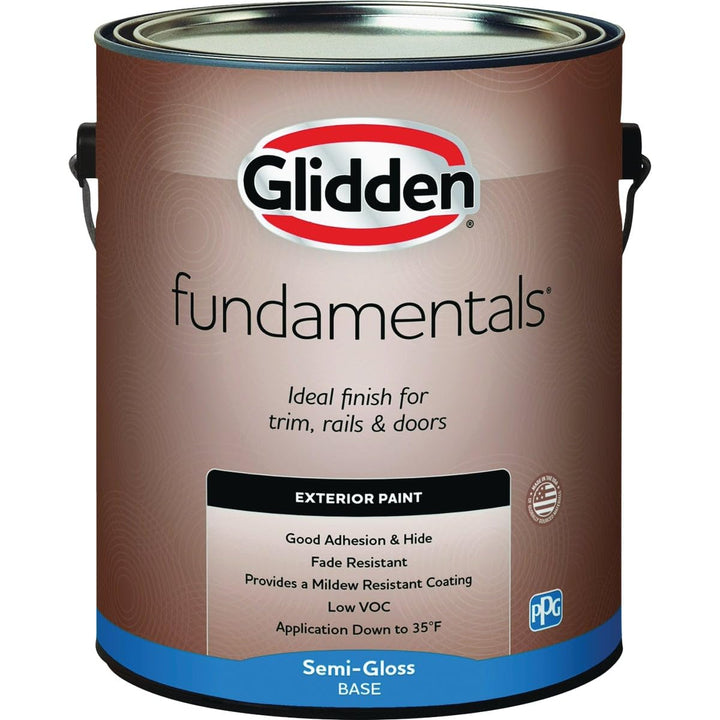 Glidden Exterior Paint, Tintable Base, Semi-Gloss, 1 Gallon