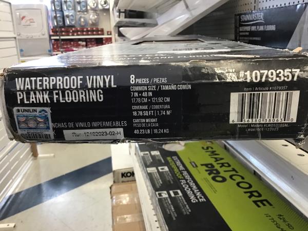 STAINMASTER Waterproof Vinyl Plank Flooring - 6mm Thickness, 12 MIL Wear Layer, 18.78 sq ft Coverage Retail $35.00