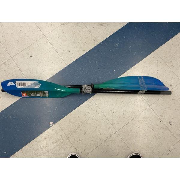 Ozark Trail Kayak Paddle - Lightweight Design, Adjustable Length, Blue/Green Retail $30.00