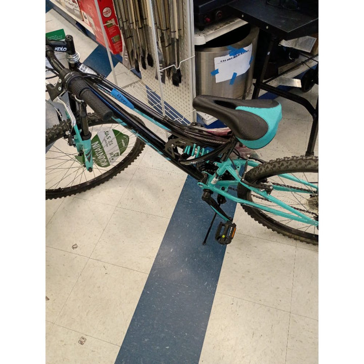 Trail Runner Women's Mountain Bike, Black and Blue, 26-inch