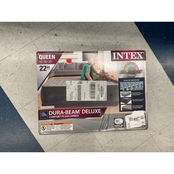 Intex Dura-Beam Deluxe - Queen Size Airbed, 22in Height, Comfort Plush Retail $60.00