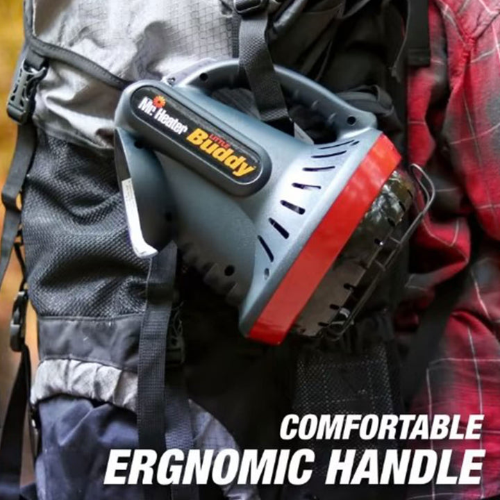 Mr. Heater MH-F215100 3800 BTU Portable Little Buddy Propane Emergency Heat with Push Start Button, Piezo Spark Igniter, and Tip Over Safety Shutoff