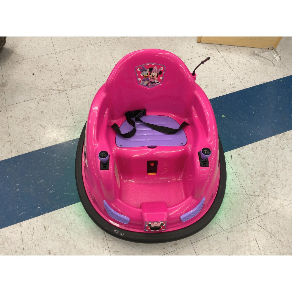 Disney Bumper Car - Minnie Mouse, 360 Spin, Safety Belt, Pink