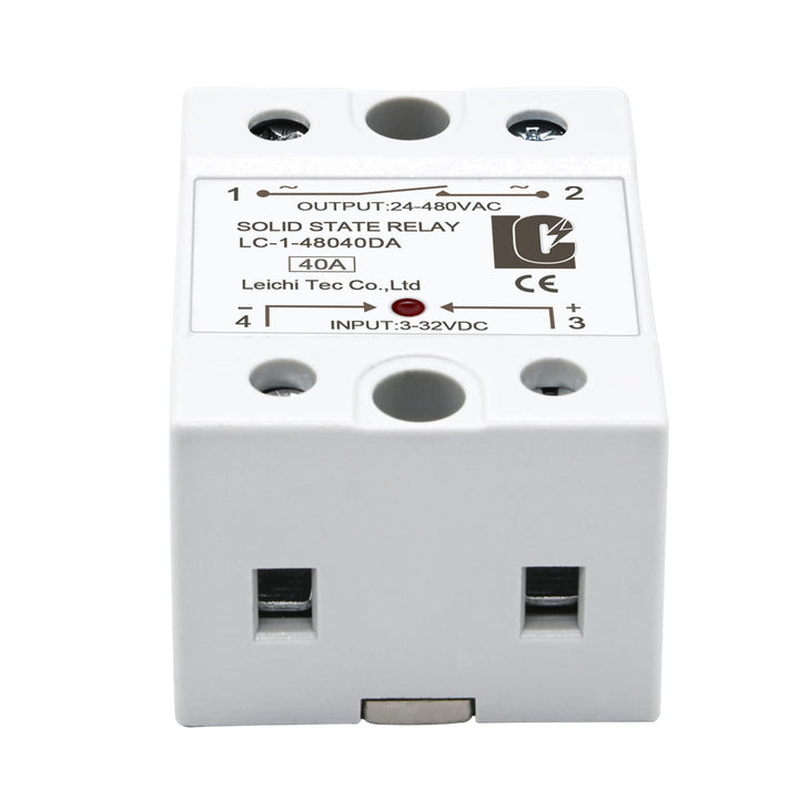 LCLCTC SSR 40 DA Solid State Relay DC to AC (Input 3-32V DC Output 24-480V AC), 40A (DC to AC 40A)Ã¢â‚¬Â¦