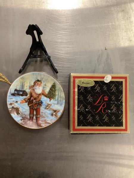 Duncan Royale History of Santa Claus Pioneer Limited Edition Plate Retail $24.99