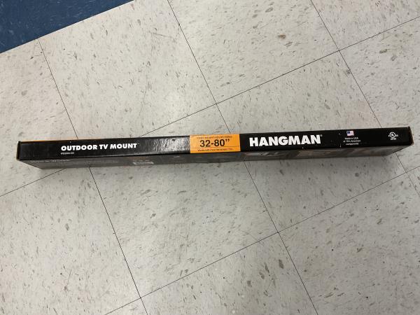 Hangman Outdoor TV Mount - 32-80 inch TV, All Surfaces, Stainless Steel Screws Retail $70.00