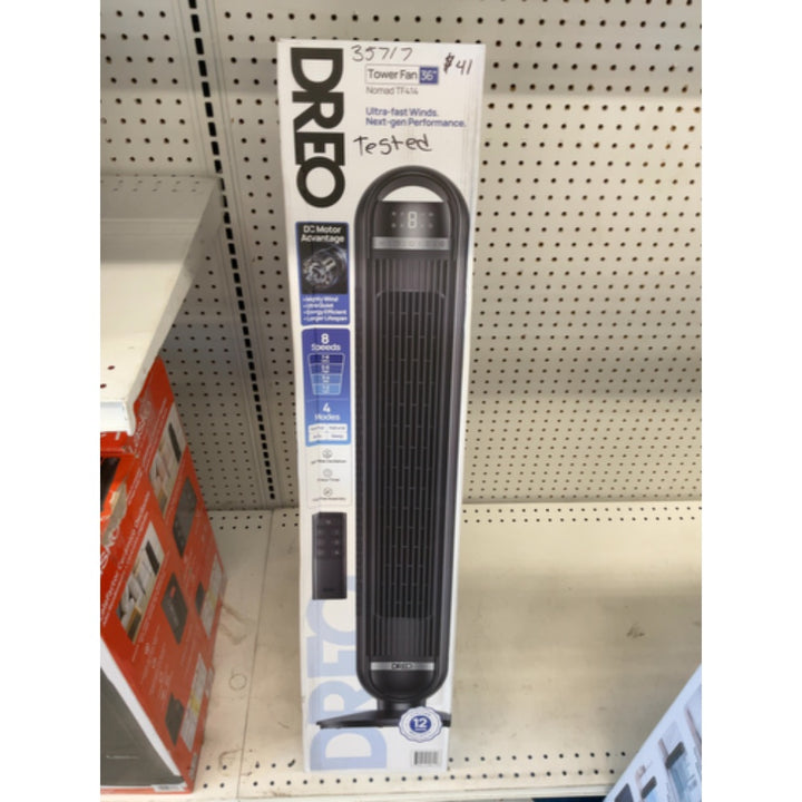 Dreo Tower Fan  27ft/s Velocity Quiet Floor Fan  90Â° Oscillating Fans for Indoors with 8 Speeds  4 Modes  Remote Control  Standing Fans  Bladeless Fa