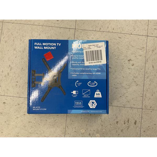 Mount-It! Full Motion TV Wall Mount MI-4110, Universal Fit, HDMI Cable Retail $35.00