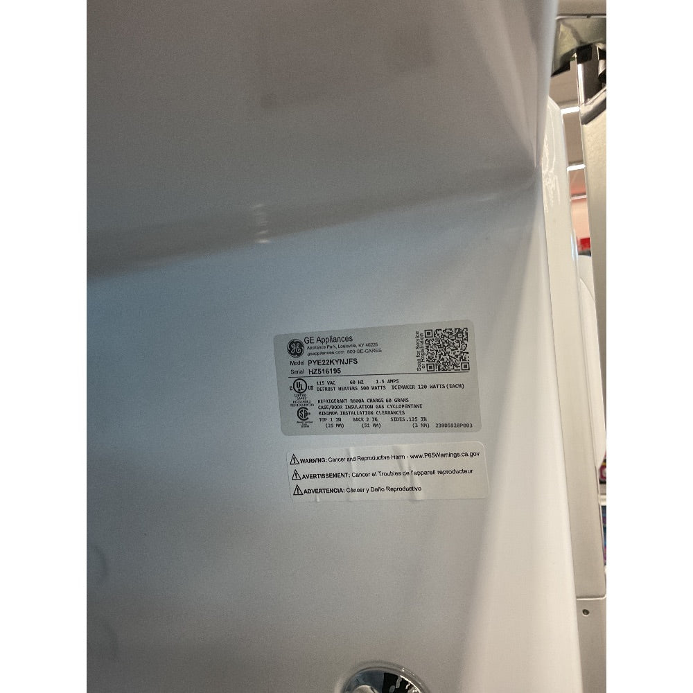 GE Appliances Refrigerator PYGS25KVNFS, French Door, Stainless Steel