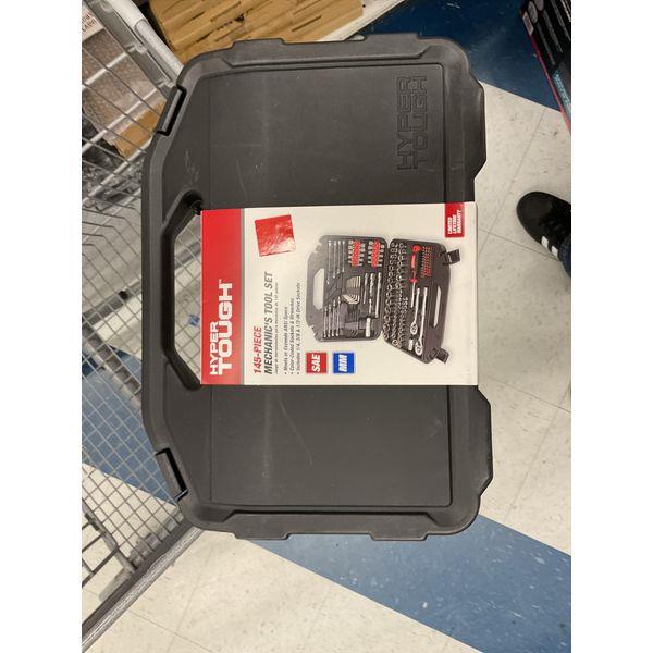Hyper Tough 145-Piece Mechanic's Tool Set - SAE and Metric Sockets Retail $45.00