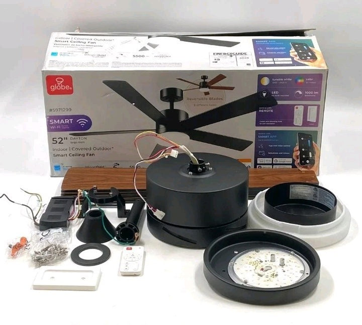 Globe Electric DAYTON 52" Indoor Smart Ceiling Fan 5971299