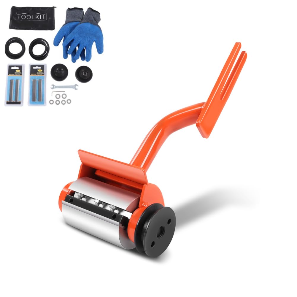 Log Peeler Steel Log Debarker Peeler Multifunctional Chainsaw Debarking Attachment Wood Debarking Tool with 6 Lengthened Blades