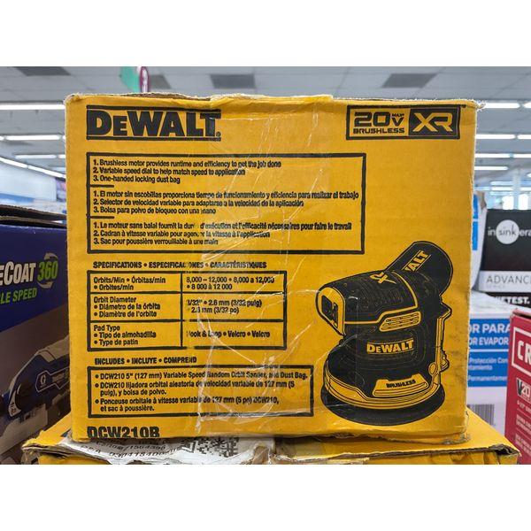 DeWalt DCW210B Random Orbit Sander - Brushless, Variable Speed, Dust Bag Retail $129.00