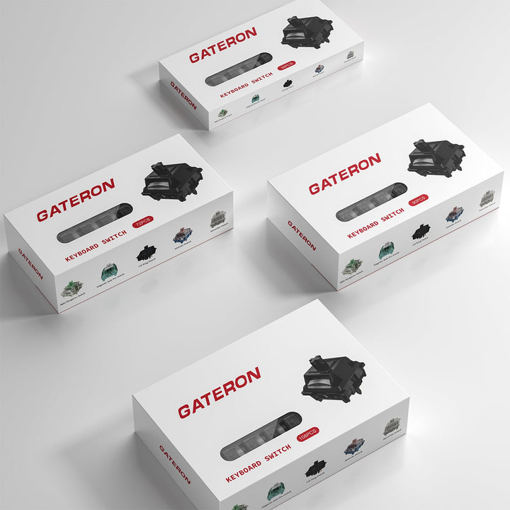 Gateron Oil King V2 Pre Lubed 5pin Linear Switches for Mechanical Keyboard (72 PCS, Oil King)