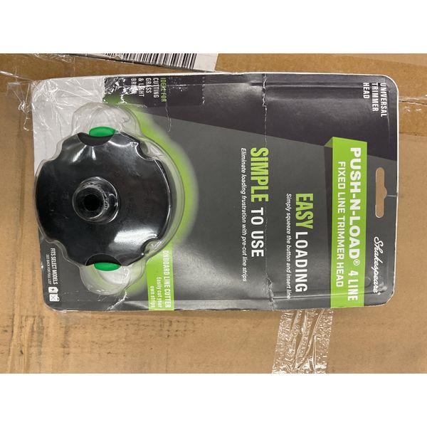 Shakespeare Push-N-Load 4 Line - Fixed Line Trimmer Head, Universal, Easy Loading