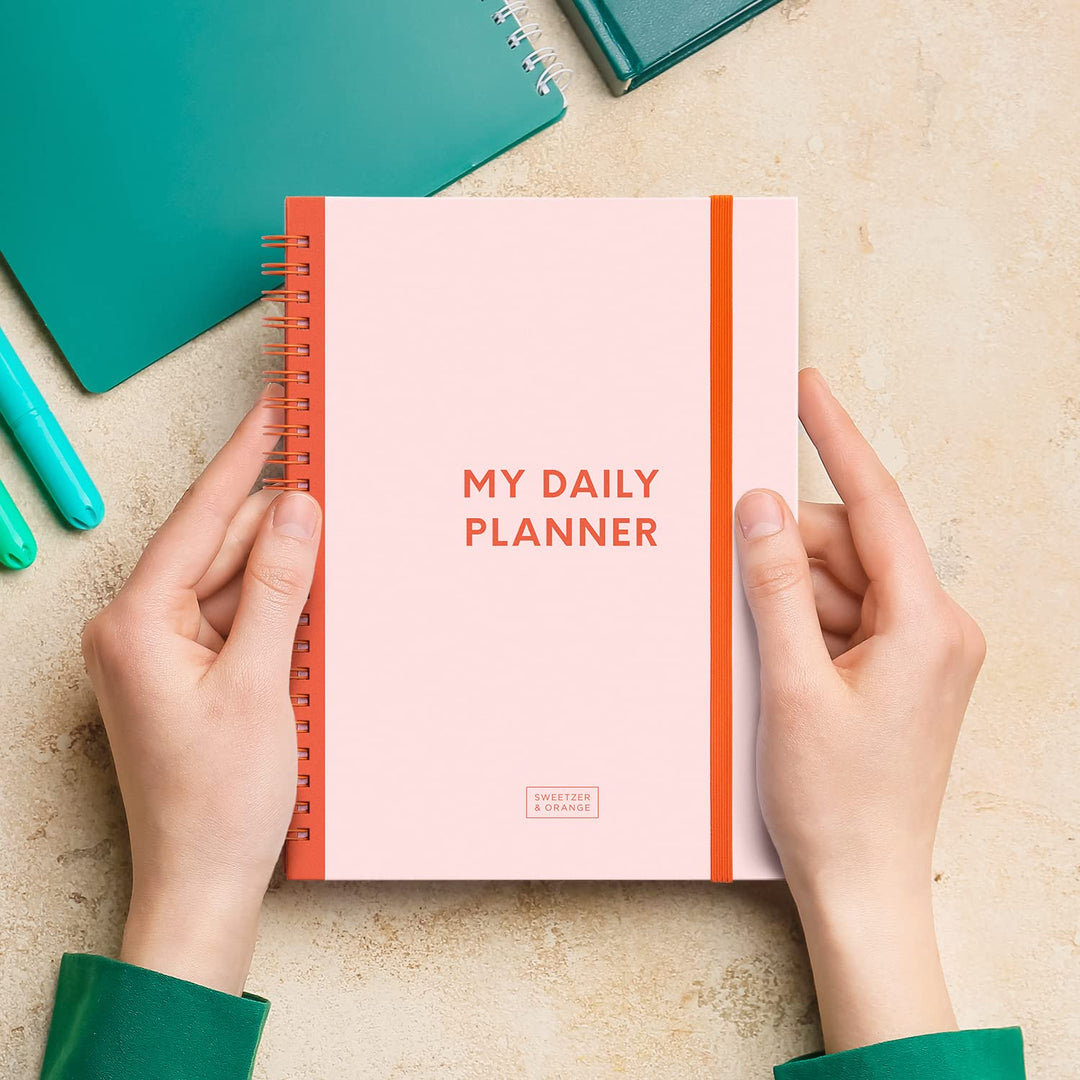 S&O Undated Planner with Meal, Habit and Routine Tracker, Daily To Do List - Daily Planner Goal Agenda Pink Notebook Organizer for 2025, Students, College, Work, ADHD, Fitness, Productivity Retail $5.00