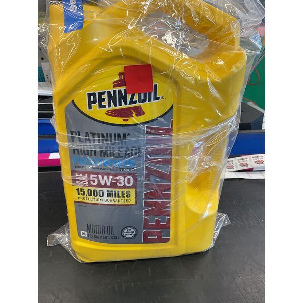 Pennzoil Platinum High Mileage - 5W-30, 1.25 Gallon, Motor Oil