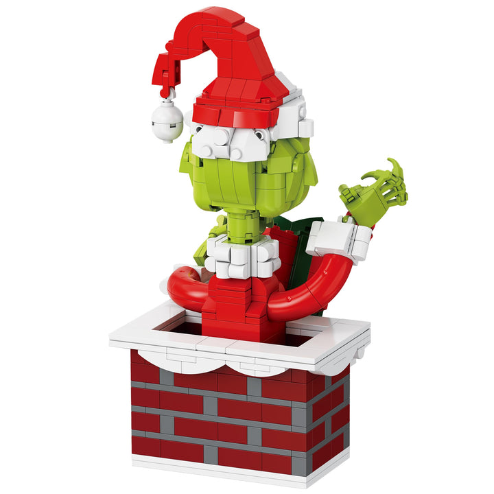 Brickcraft x The Grinch Up The Chimney Brick Building Set â€“ 504 Pieces