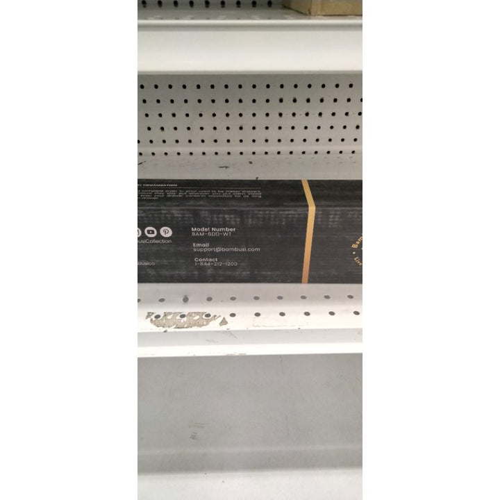 Adjustable Bamboo Drawer Divider Organizers - 6 Pack Large Expandable Drawer Organization Separators for Kitchen Utensils, Dresser, Bedroom, Bathroom, Baby Drawer, Office - 17.5â€ to 22" (White)