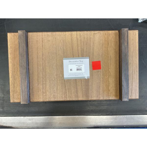 Decorative Tray, Wooden Construction, Rectangular