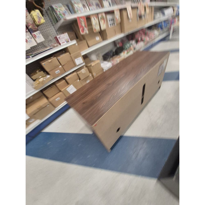 Unknown Brand TV Stand - Media Console, Open Shelves, Brown