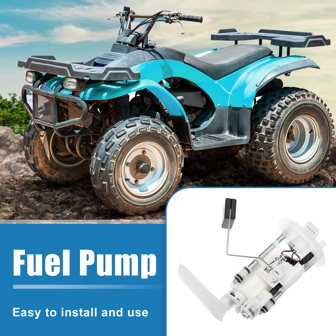 X AUTOHAUX Electric Fuel Pump Replacement Metal Plastic 3B4-13907-10-00 for Yamaha ATV GRIZZLY 550 700 EPS 4WD 2009 White