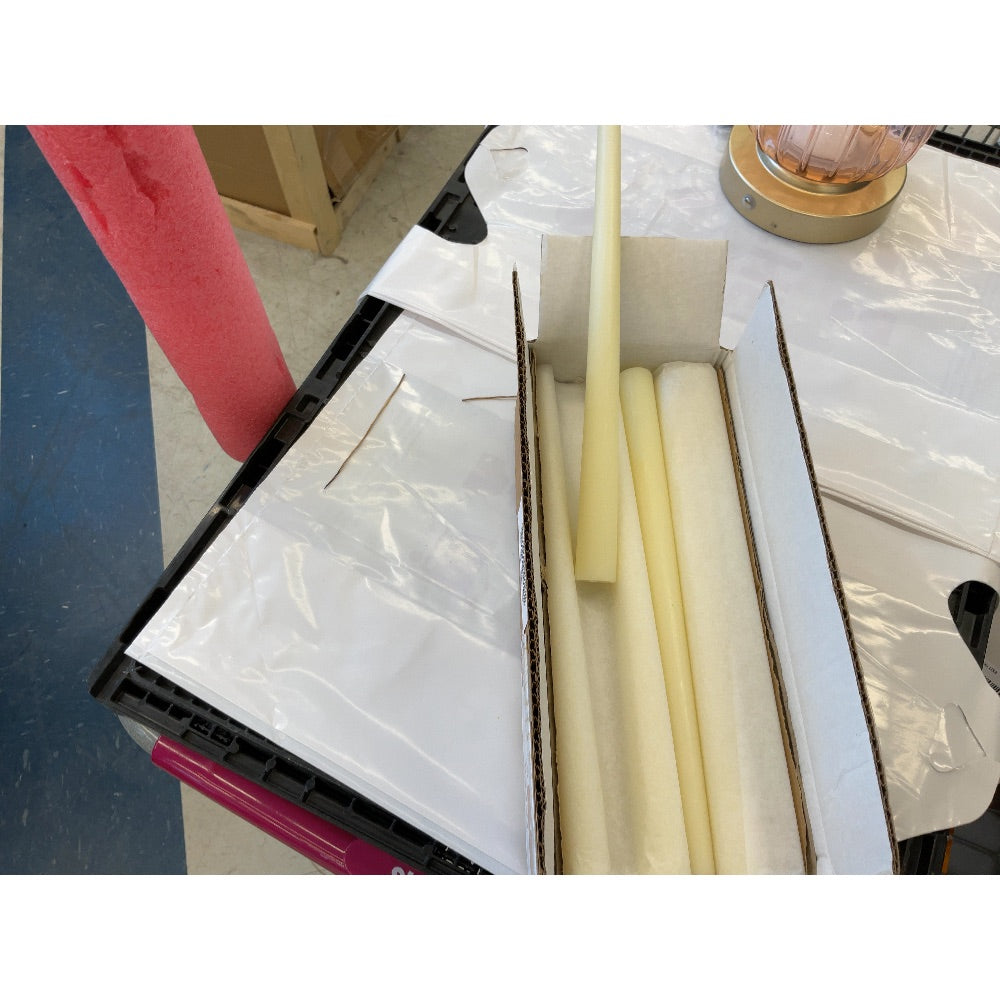 Taper Candles - Cream Colored, Unscented, Standard Size