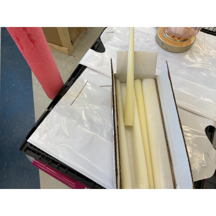 Taper Candles - Cream Colored, Unscented, Standard Size