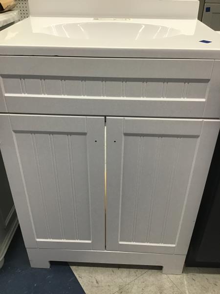 RSI Home Products Z025, Vanity Cabinet, Solid White Retail $250.00