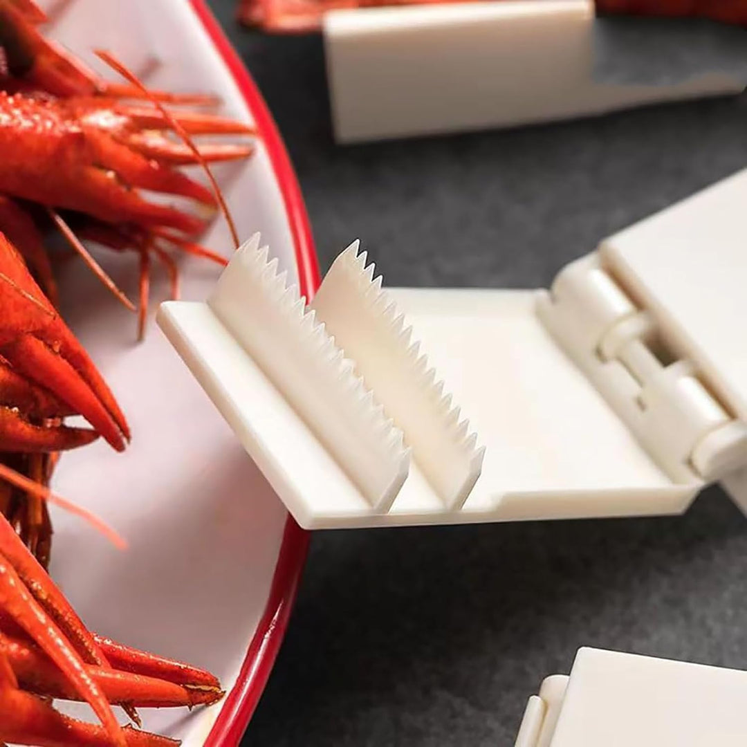 Rercarre 6-Pack Crayfish Sheller, Crayfish Peeler, Efficient Crayfish Sheller, Lightweight Kitchen Gadgets, White, EER-4637