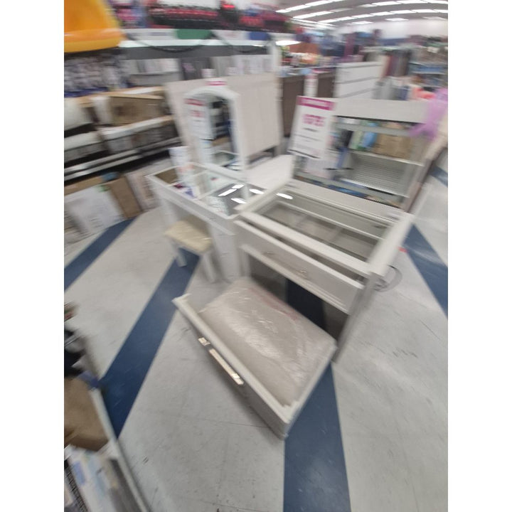 Vanity Set - Mirror, Drawers, Stool