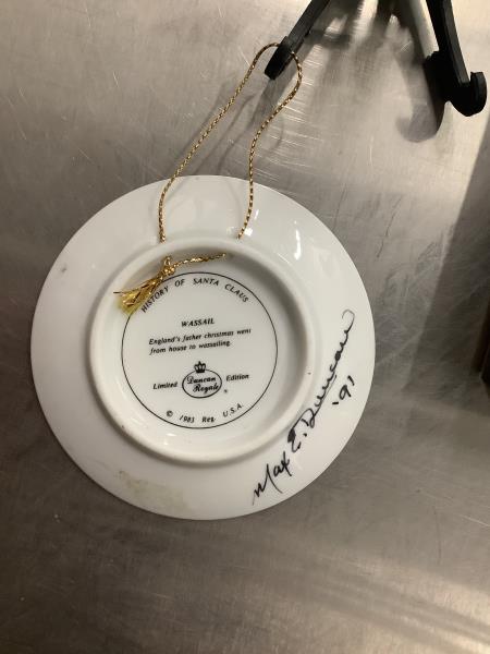 Imperial Royal "Wassail" Limited Edition Collector Plate - History of Santa Claus Retail $24.99