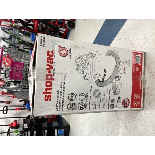 Shop-Vac Wet/Dry Vacuum - 12 Gallon, 6.0 Peak HP Retail $90.00