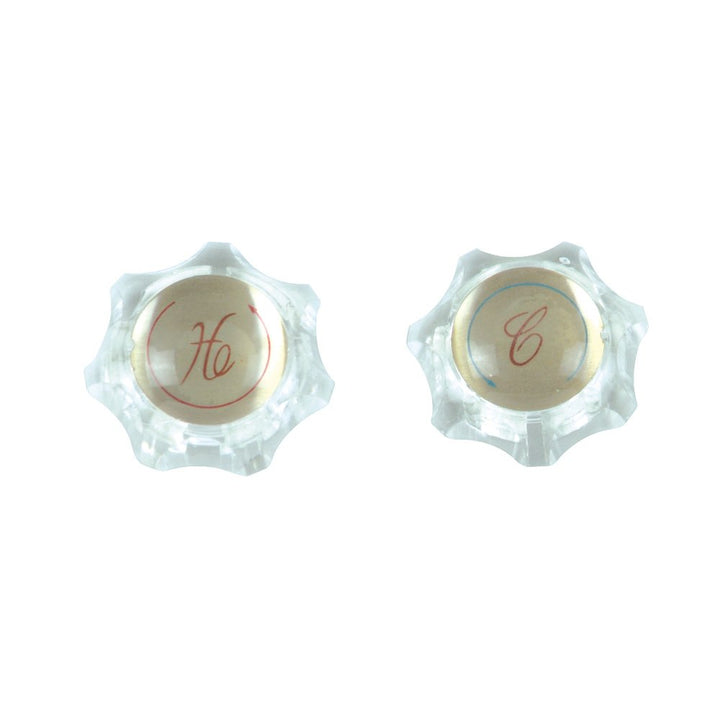 Danco 80672 Hot/Cold/Diverter Index Button for Delta/Delex Faucet Handles, Clear