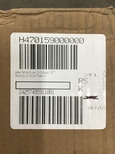 Valerie Parr Hill 12" Pumpkin Glass Cloche, Wood Pedestal, Amber Retail $60.00