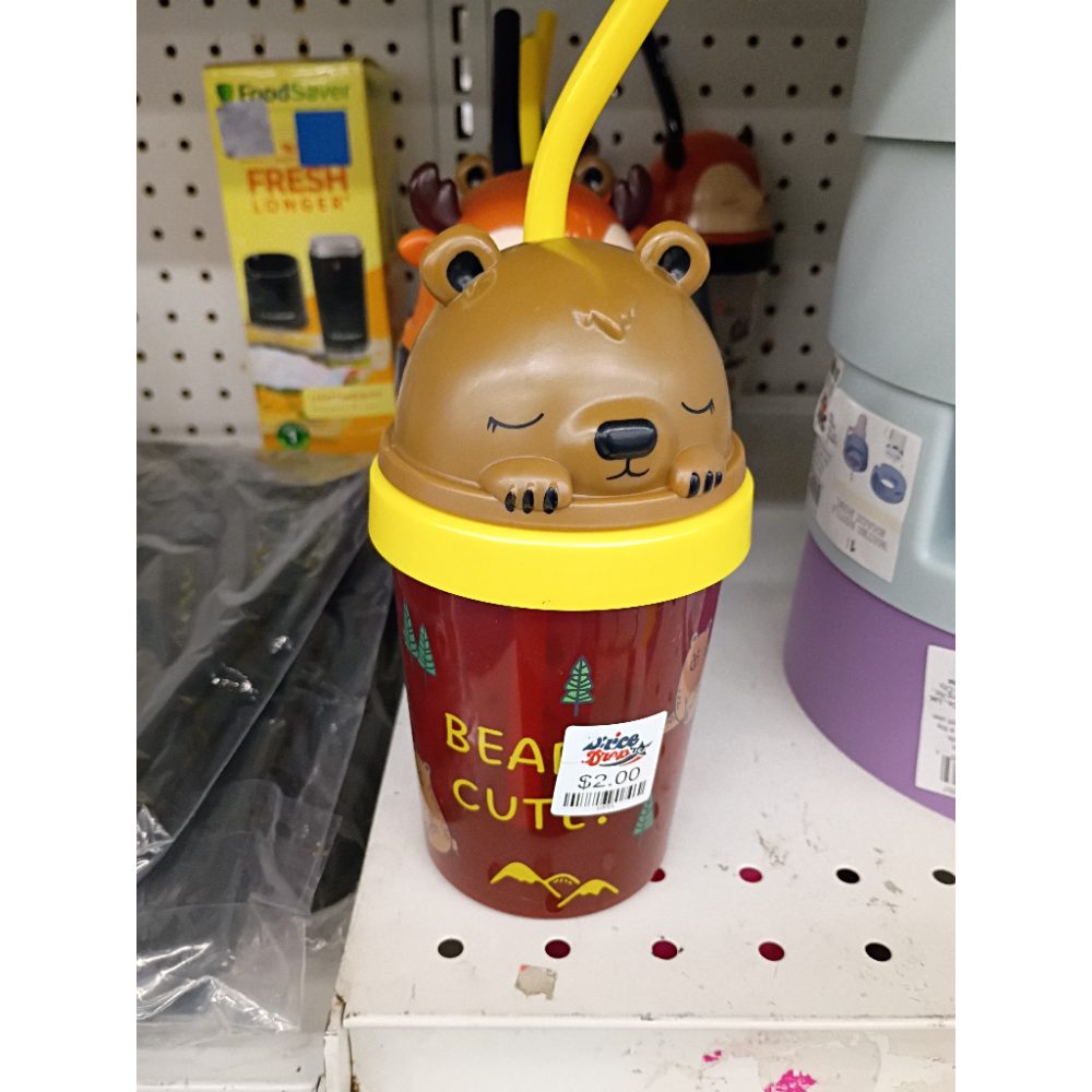 2024 Target Bullseye Tumbler Set of 3 Forest Creatures Straw Big Foot Sippy Cup