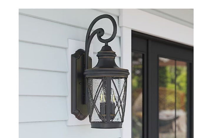 Allen+roth Castine 3-Light 23.75" Oil-rubbed Bronze Hardwired Outdoor Wall Light