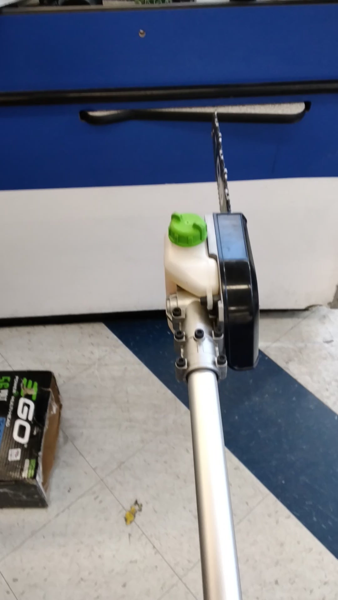 EGO 56 VOLT POWER HEAD 10" POLE SAW USED GOOD CONDITION TESTED SEE VIDEO