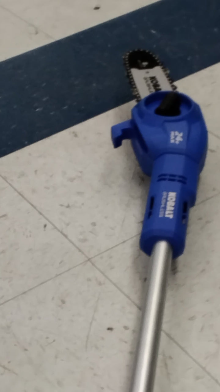 Kobalt 24-Volt 8-in Cordless Pole Saw 2 Ah Like New Condition (2AH Battery and Charger Included)Tested Works See Video