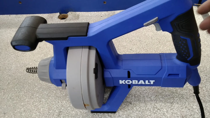 used acceptable condition tested see video KOBALT 25-FT CORDED DRAIN AUGER