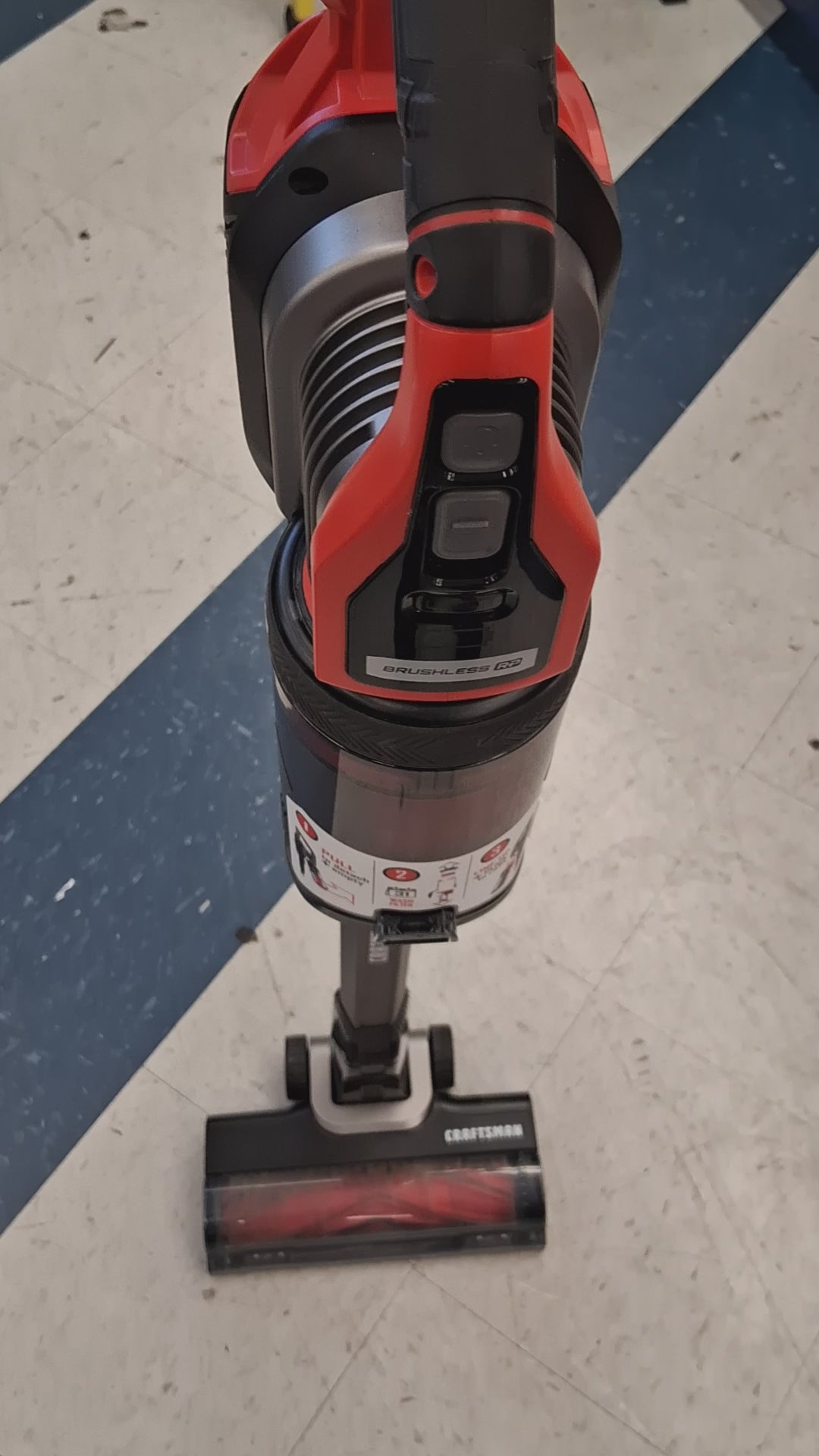 USED TESTED WORKS SEE VIDEO CRAFTSMAN V20 STICK VACUUM