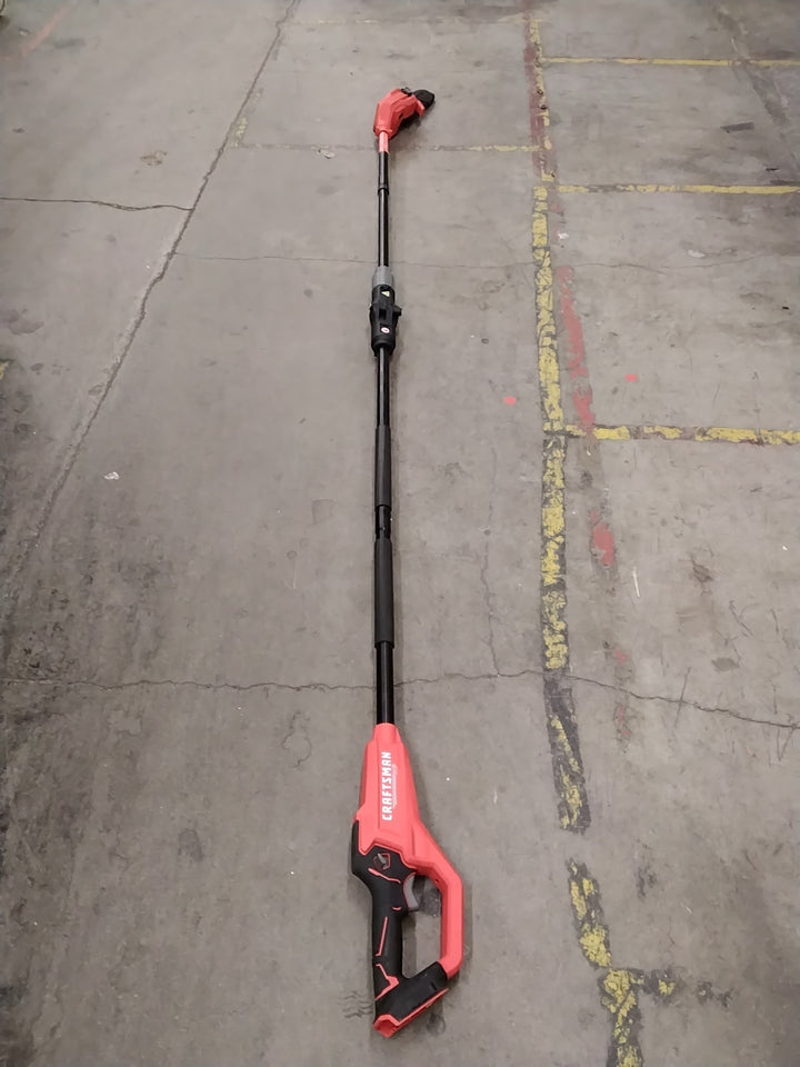 LIKE NEW CONDITION TESTED SEE VIDEO Craftsman CMCPS630D1, Pole Saw, Cordless, Red/Black Retail $129.00