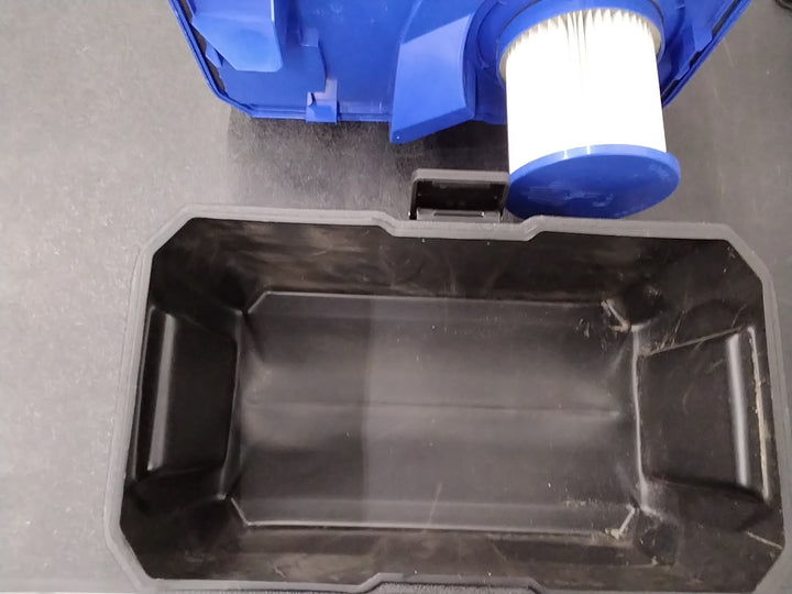 USED OK CONDITION HAS DAMAGE TESTED SEE VIDEO Kobalt 24V MAX Cordless Wet/Dry Vacuum - 3-Gal Capacity, 38-in Water Lift, 50 CFM Air Volume Retail $99.00