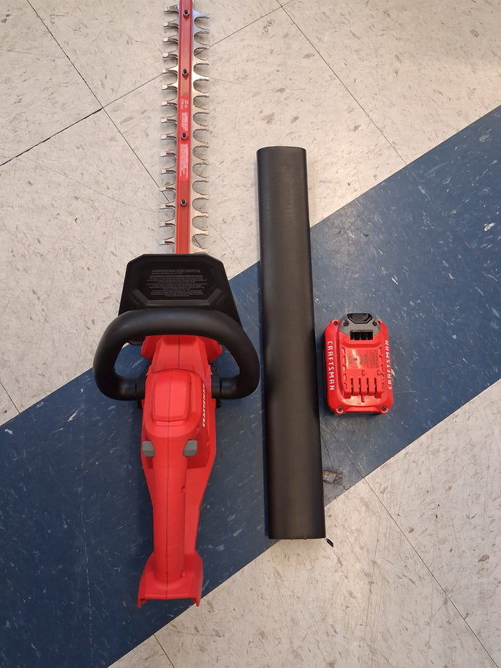 CRAFTSMAN V20 Cordless Hedge Trimmer, 20 inch, Battery and Charger Included (CMCHT810C1)