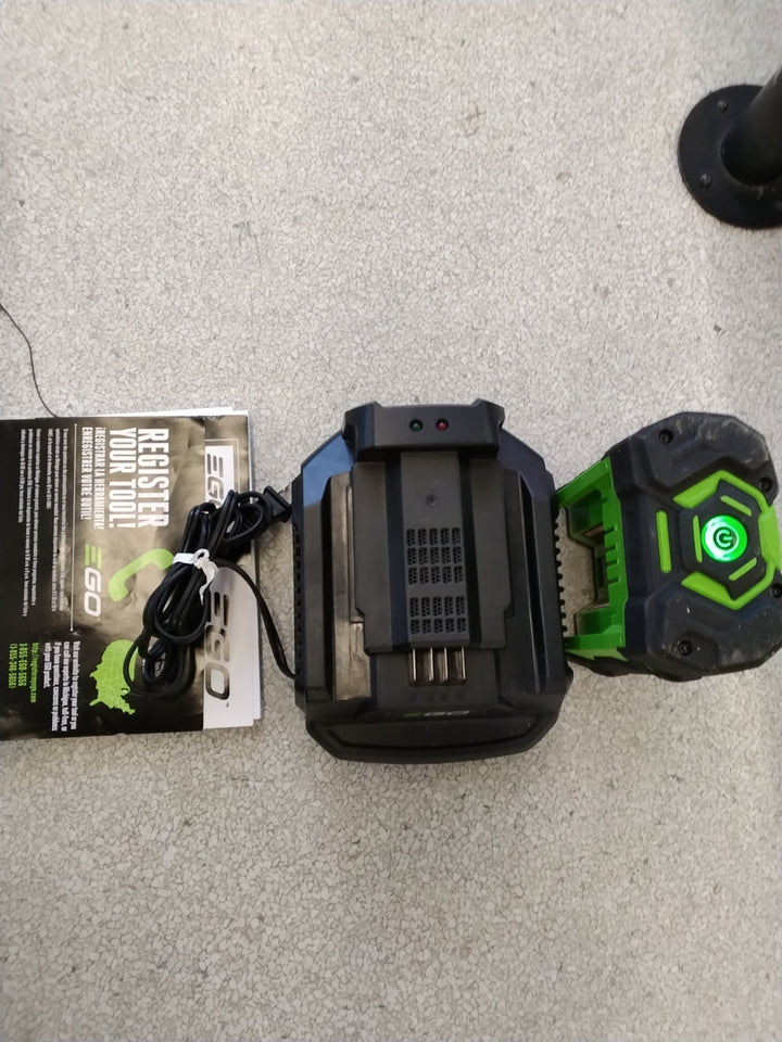 EGO 15" POWER PLUS CORDLESS STRING TRIMMER WITH POWER LOAD USED ACCEPTABLE CONDITION TESTED SEE VIDEO