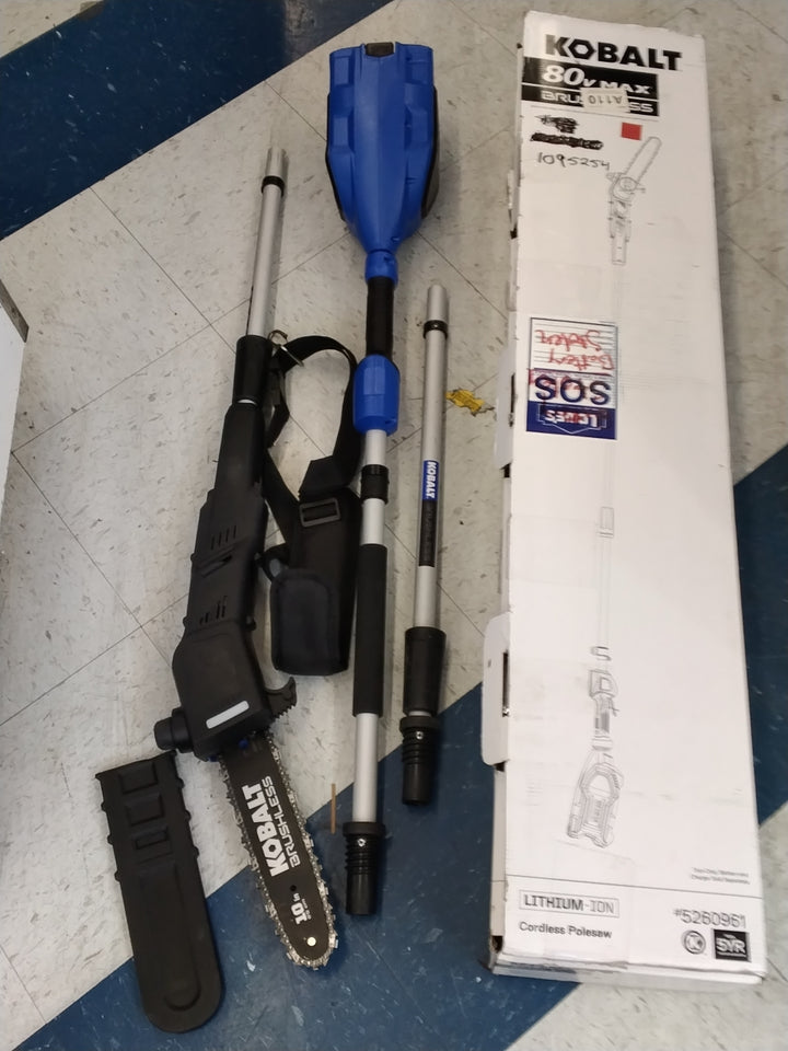 LIKE NEW UNTESTED Kobalt 80V MAX Brushless Pole Saw (TOOL ONLY)