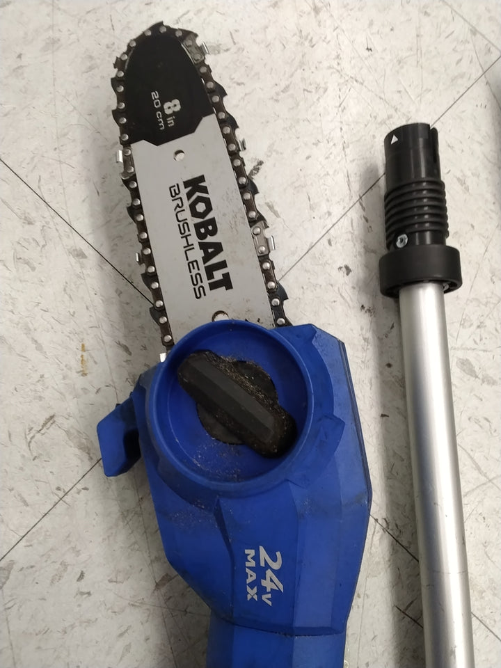 Kobalt 24-Volt 8-in Cordless Pole Saw 2 Ah Used Good Condition (Battery and Charger Not Included)Tested Works See Video