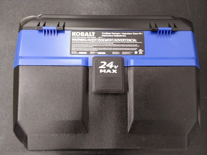 USED OK CONDITION HAS DAMAGE TESTED SEE VIDEO Kobalt 24V MAX Cordless Wet/Dry Vacuum - 3-Gal Capacity, 38-in Water Lift, 50 CFM Air Volume Retail $99.00