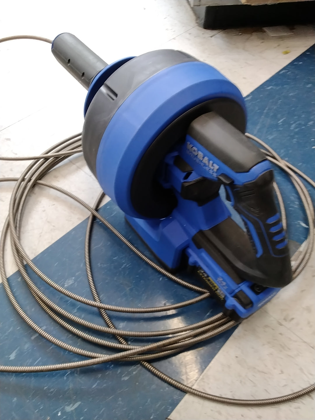 Used ok condition tested see video obalt 24v Max Brushless Cordless Drain Auger BARE TOOL DOES NOT RETRACT