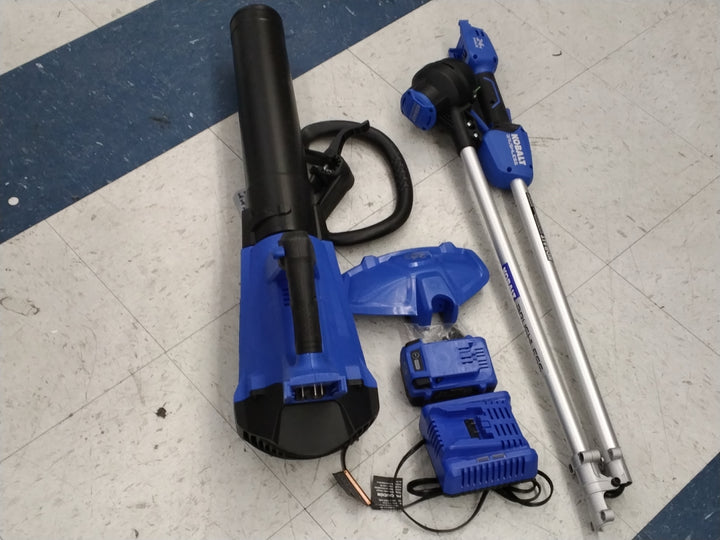 24v Cordless battery String trimmer and leaf blower and combo kit 4ah battery Included